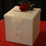 Elegant Wedding Gift Card Keepsake Boxes to purchase are a beautiful accent to your gift table and will hold all your wedding day treasures for years to come.