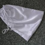 Satin Drawstring bag in ivory or white is included with evey wedding card box rental.  Take cards home and keep them in your satin bag.